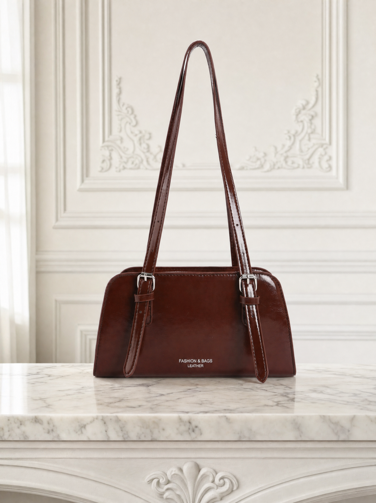 Bowling-Style Shoulder Bag