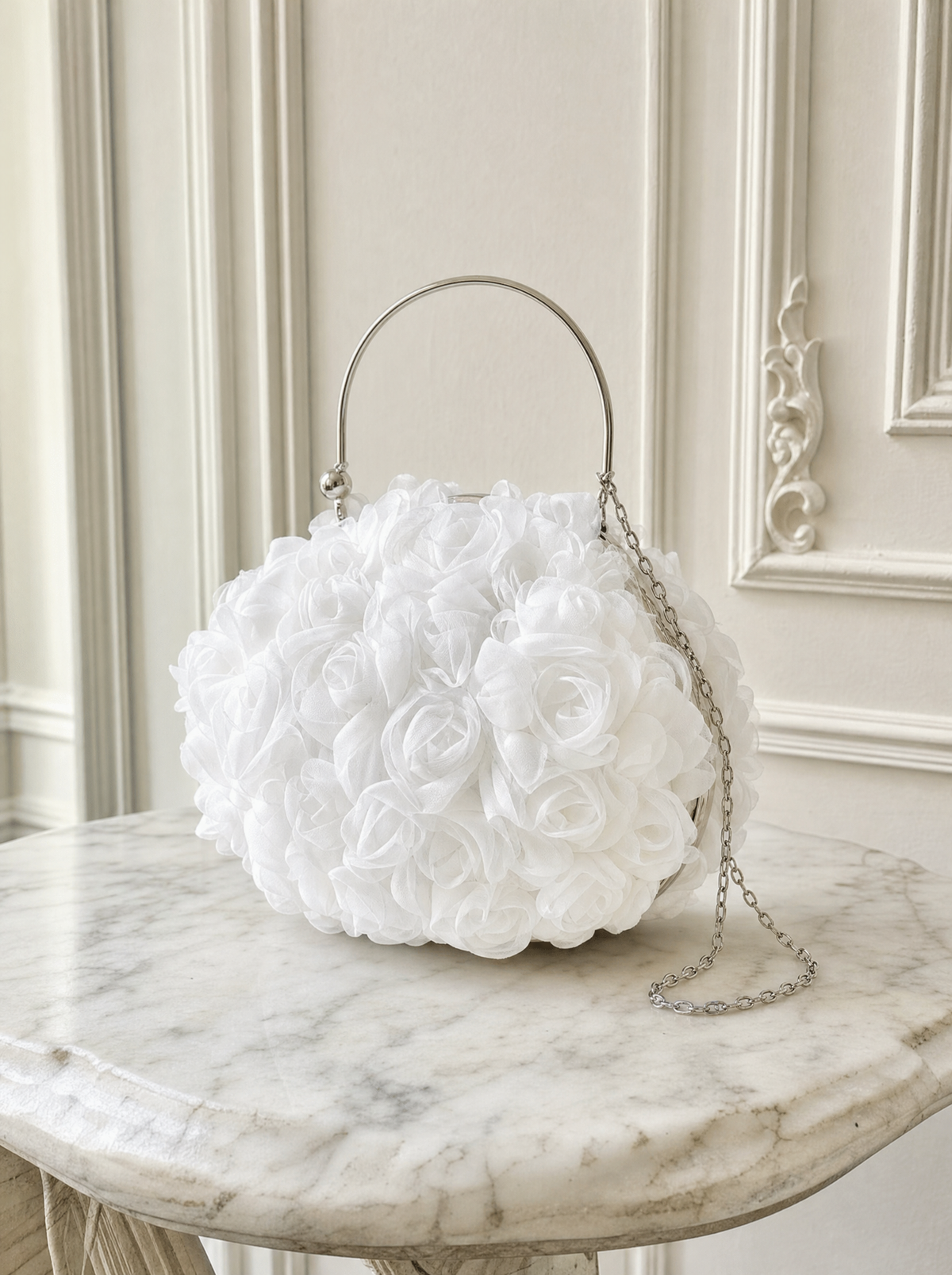 3D Floral Shell Bag